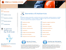 Tablet Screenshot of fdmultiservicios.com